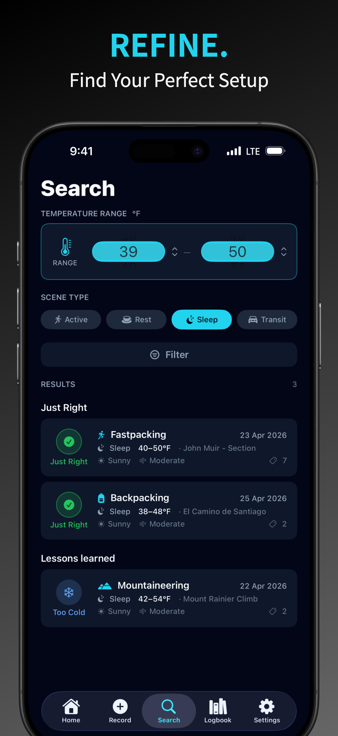 Refine — Find Your Perfect Setup